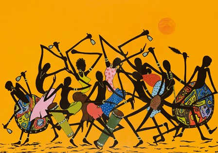 African Dance by Timoth&#233; Kodjo Honkou art print