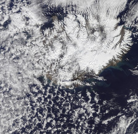 Morning Daylight Reveals a Steam Plume over Eyjafjallajokull Volcano by Stocktrek Images art print