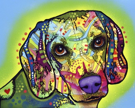 Beagle by Dean Russo art print