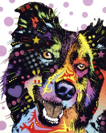 Border Collie 1 by Dean Russo art print