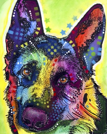 German Shepherd 1 by Dean Russo art print