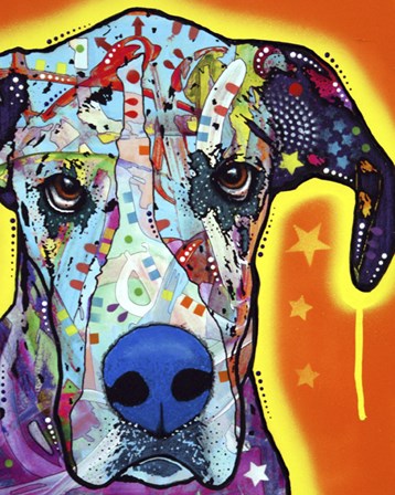 Great Dane by Dean Russo art print