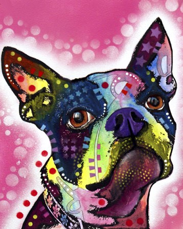 Boston Terrier by Dean Russo art print