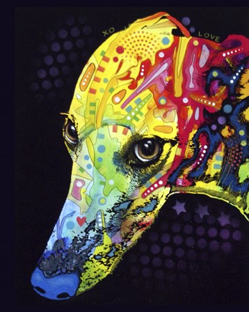 Greyhound by Dean Russo art print