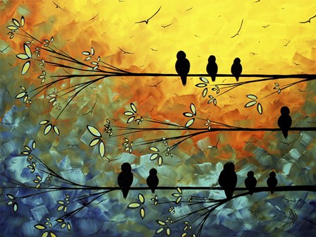 Birds Of A Feather by Megan Duncanson art print