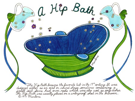 A Hip Bath by Marlene Siff art print