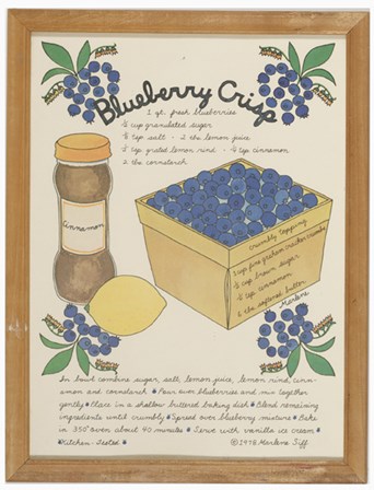 Blueberry Crisp by Marlene Siff art print
