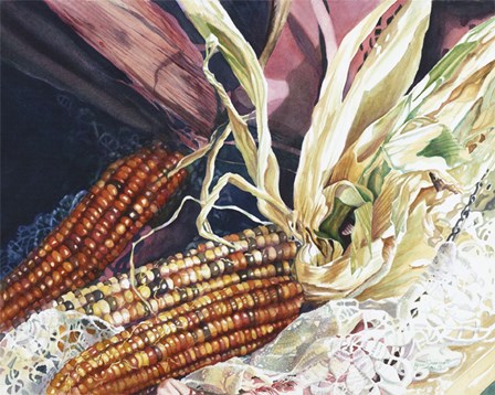 Indian Corn by Jane Freeman art print