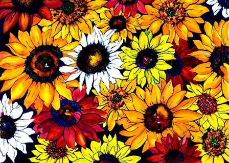 Sunflower Mix by Kate Larsson art print