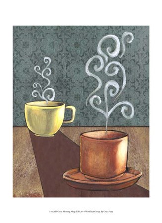Good Morning Mugs II by Grace Popp art print