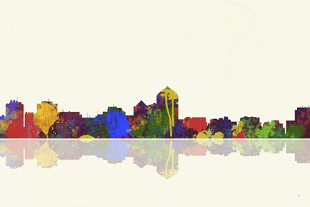 Albuquerque New Mexico Skyline 1 by Marlene Watson art print