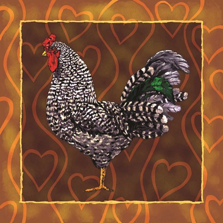 Rooster 3 by Jeff Maraska art print