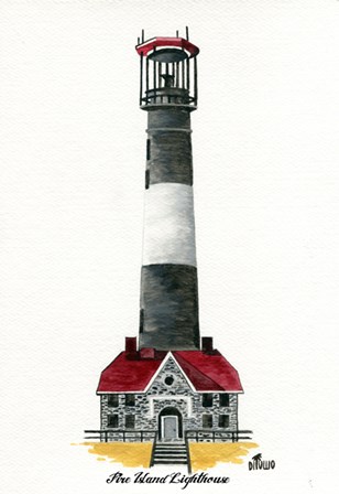 Fire Island Lighthouse, NY by David Di Tullio art print