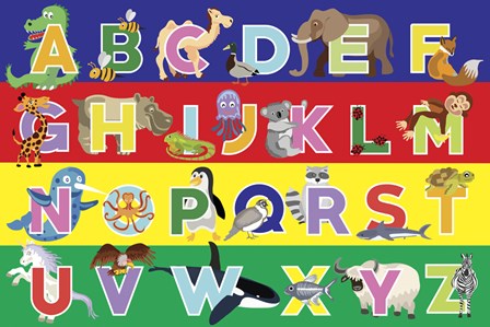 Alphabet Puzzle by Erin Clark art print