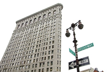 Flatiron Building with Lamp by Erin Clark art print