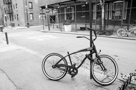 Village Bicycle (b/w) by Erin Clark art print