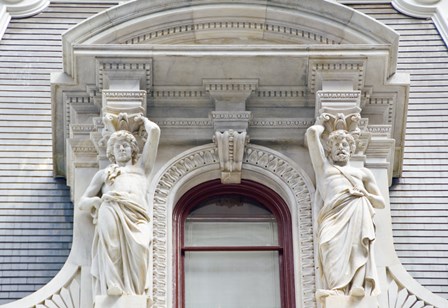 City Hall Sculpture (window) by Erin Clark art print