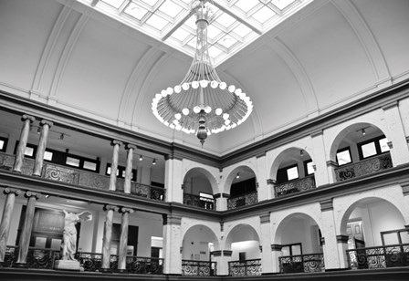 Drexel Interior (b/w) by Erin Clark art print