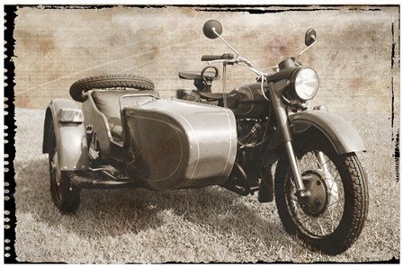 Ural Motorcycle 1 by Erin Clark art print