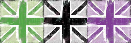 Union Jack Three Square II by Louise Carey art print