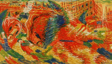 The Rising City (La Citte Che Sale) by Umberto Boccioni art print