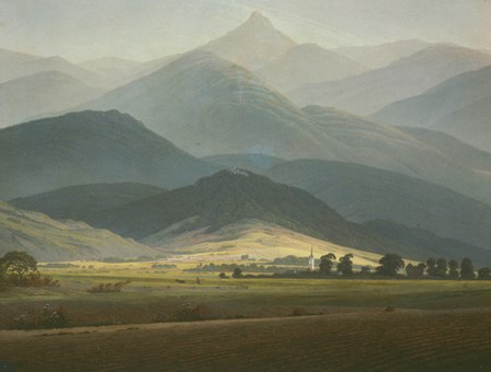 Landscape with Mountains by Caspar David Friedrich art print