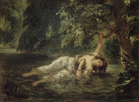 Death of Ophelia by Eugene Delacroix art print