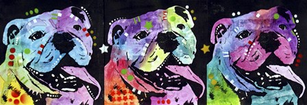 3 Bulldogs by Dean Russo art print