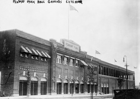 Fenway Ball Park Exterior by Lantern Press art print