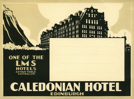 Caledonian Hotel, Edinburg by Print Collection art print