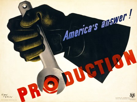 Production, America&#39;s Answer! by Print Collection art print