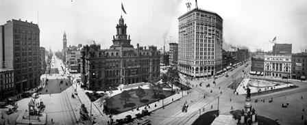 City Hall and Campus Martius, Detroit by Print Collection art print