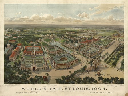 St Louis Worlds Fair by Vintage Apple Collection art print