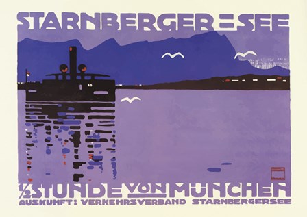 Starnberger See by Vintage Apple Collection art print