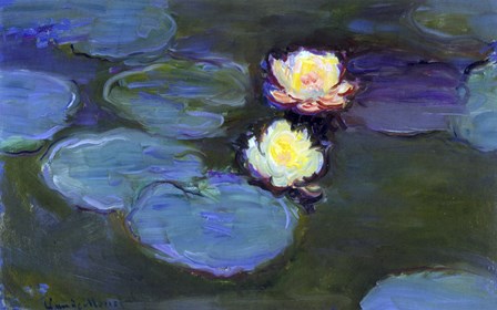 Water Lily Detail Blur by Claude Monet art print