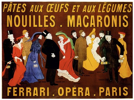 Pates, Oeufs et Legumes by Leonetto Cappiello art print