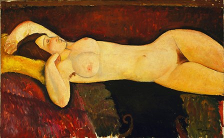 Reclining Nude Arch by Amedeo Modigliani art print