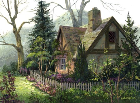 Hidden Cottage by Michael Humphries art print