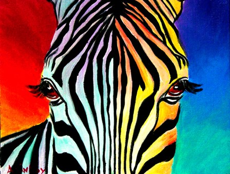 Zebra by DawgArt art print