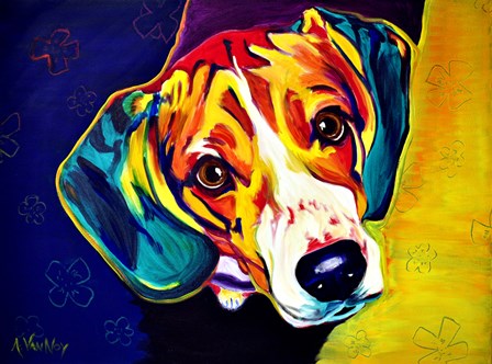 Beagle Bailey by DawgArt art print