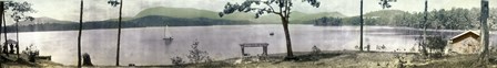 Lake Toxaway NC 1913 by Mindy Sommers art print