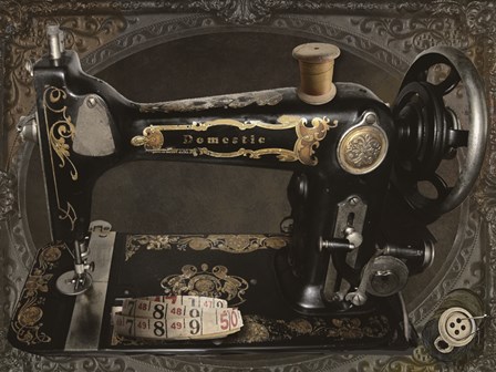 Vintage Sewing Machine by Mindy Sommers art print