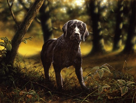 Hunting by John Silver art print