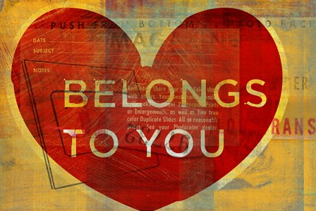 Heart Belongs by John W. Golden art print