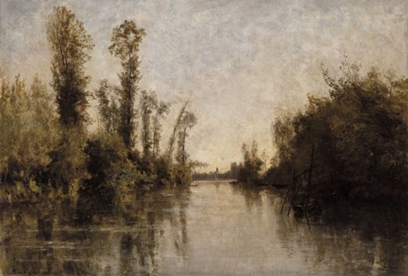 Banks Of The Seine, 1851 by Charles Francois Daubigny art print