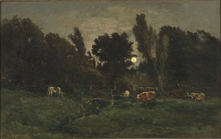 The Graveyard At Villerville (Calvados), 1875 by Charles Francois Daubigny art print