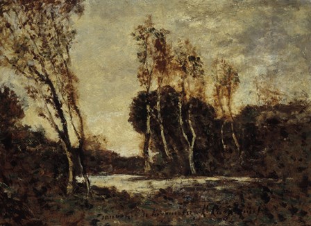 Autumn Landscape by Henri Joseph Harpignies art print