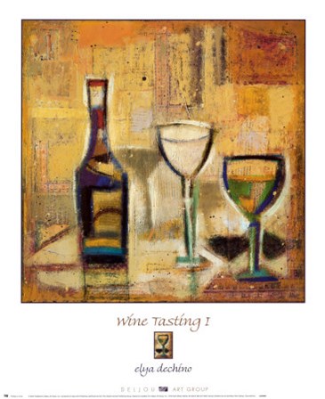 Wine Tasting I by Elya De Chino art print