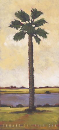 Summer Day Palm One by Mindeli art print