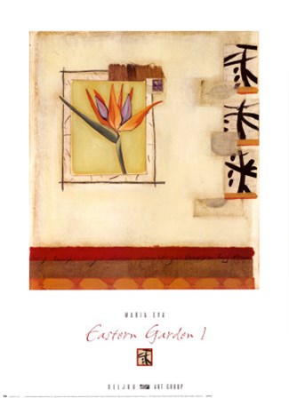 Eastern Garden I by Maria Eva art print